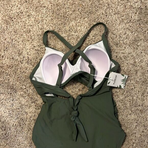 NWT EOMENIE Sage Green One Piece Swimsuit Medium - Picture 5 of 7
